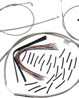 Extended Black Control Cable Kit for 18" Gorilla Bars