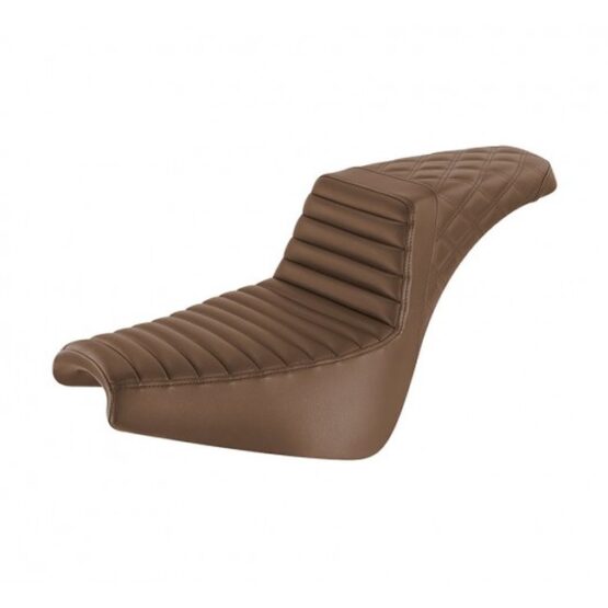 Step-Up Tuck and Roll 2-Up Seat Brown