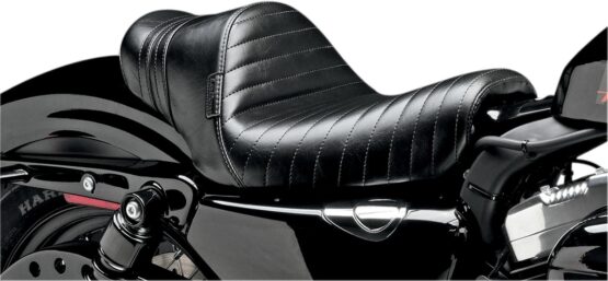 Stubs Spoiler Pleated Vinyl Solo Seat Black Foam