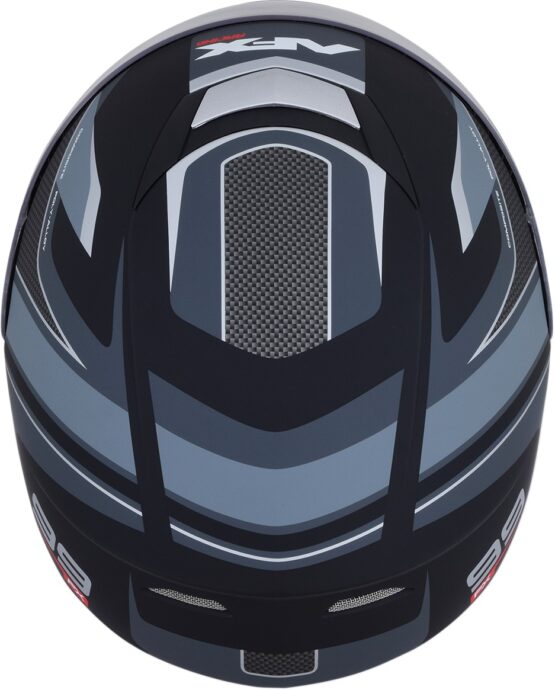 FX-99 Full Face Street Helmet Matte Black/Gray Large - Image 6