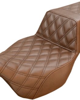 Step-Up Full Lattice Stitch 2-Up Seat Brown