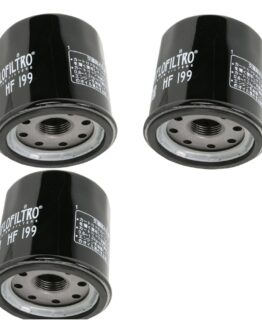 HF199 Oil Filter - Black - 3 Pack