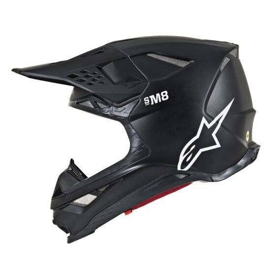 Supertech S-M8 Solid Helmet Matte Black Small - Image 4