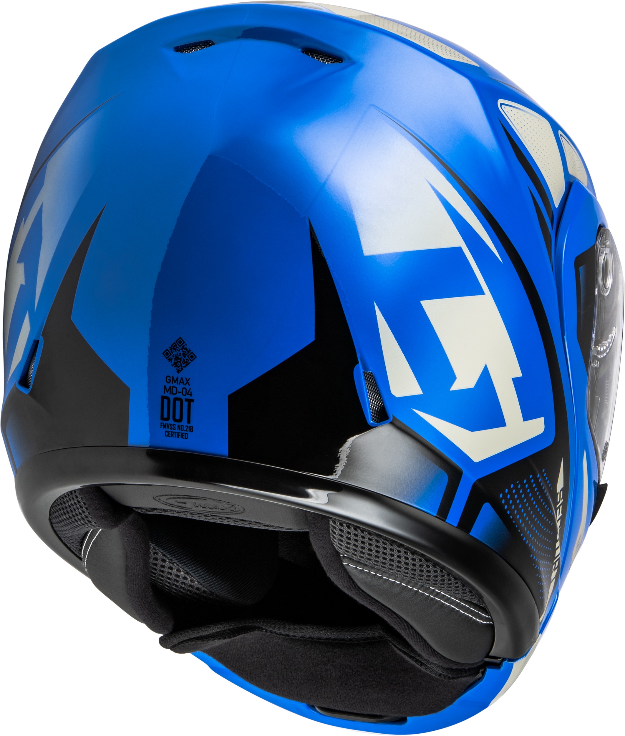 GMAX MD-04 Sector Modular Helmet Blue/Black Medium - Image 5