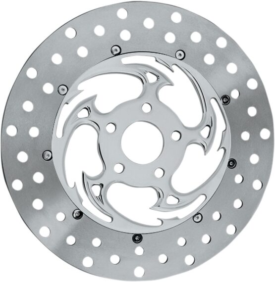 Savage Floating Front Left Brake Rotor 330mm Chrome