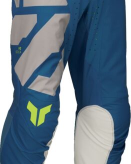 Thor Launchmode Forge Pants Light Gray/Fluorescent Yellow/Blue Men's 42