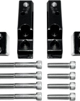 Passenger Floorboard Relocation Brackets - Black