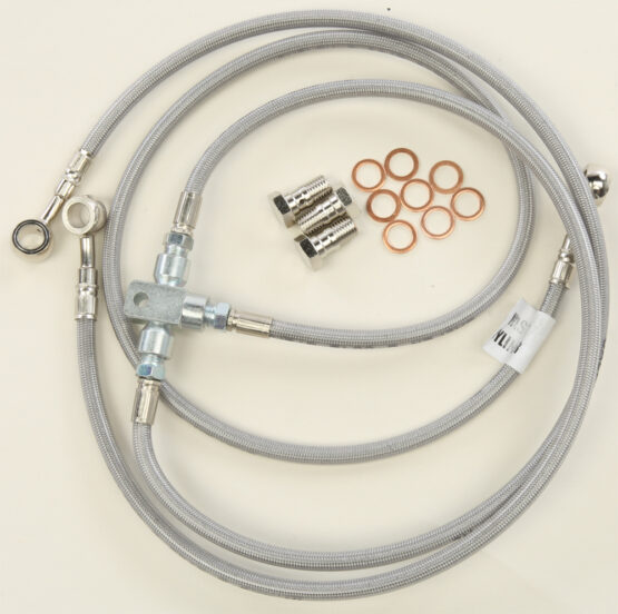 Stainless Steel 3-Line Front Brake Line Kit