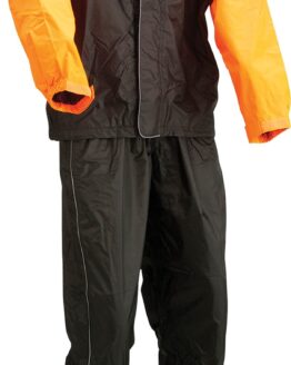 Z1R 2-Piece Rain Suit Black/Orange 3XL