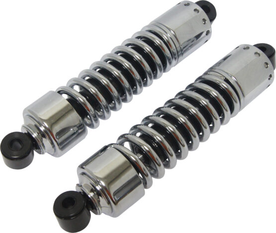 4-Speed Shocks W/Short Cover - Chrome 12"