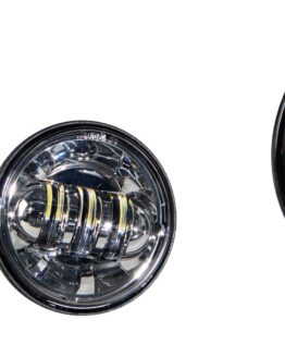 HardDrive LED Headlight and Passing Lamp Set Chrome