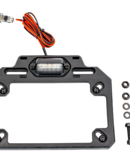 ATV Tek Adjustable License Plate Bracket with LED Light For Universal Fitment