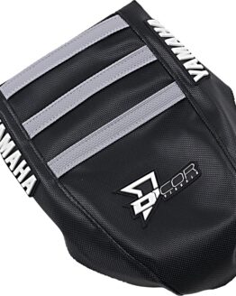 D'Cor Black Seat Cover w/ Grey Ribs Fits 02-20 YZ125 YZ250