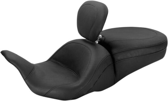 Lowdown Plain Vinyl 2-Up Seat w/Backrest