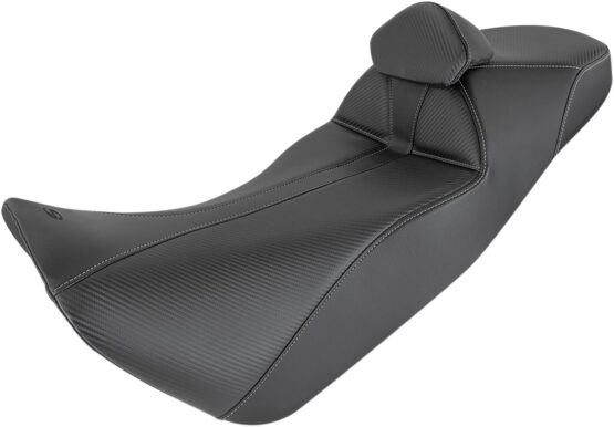 Adventure Tour Stitched 2-Up Seat Black w/Backrest