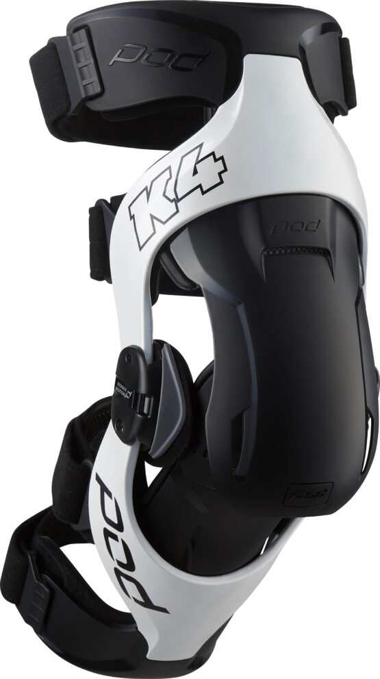 K4 V2.0 Knee Brace White/Black Medium/Large (PAIR)