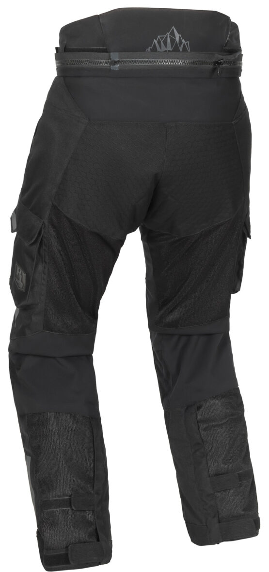 Men's Ridgecrest Hi-Flow Mesh Adventure Touring Pants - 3X-Large-Short Black - Image 5