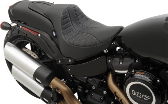 EZ Mount Scorpion Stitched Vinyl Solo Seat Black/Silver - Image 4