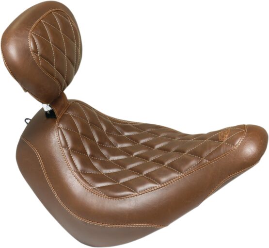 Tripper Diamond Brown Solo Seat w/Backrest