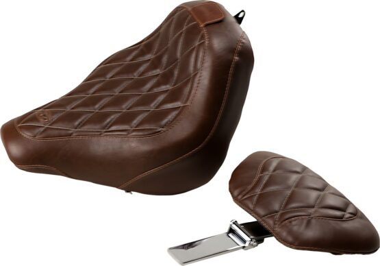 Tripper Diamond Brown Solo Seat w/Backrest - Image 2