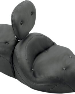 Super Touring Plain Vinyl 2-Up Seat Backward w/Backrest