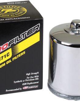 Spin-On Chrome Performance Oil Filter For H-D Big Twin