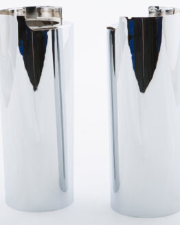 Upper Fork Tube Covers Chrome +2"