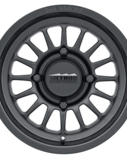 MR411 Bead Grip 15x7 / 4+3/13mm Offset / 4x136 / 106.25mm CB Matte Black Wheel