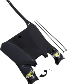 Cycra Stadium Front Number Plate Black Fits Honda