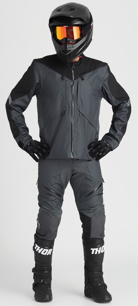 Thor Terrain Jacket Charcoal Black 2XL Men's - Image 3