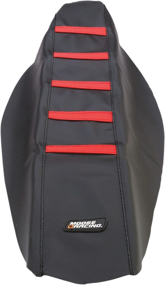 Black/Red Ribbed Seat Cover