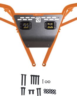 RAVEK Rear Bumper with LED Lights Orange For Polaris RZR XP 1000