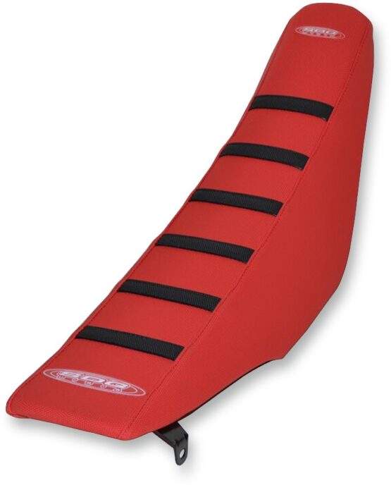 6-Rib Water Resistant Seat Cover Red/Black - Image 2