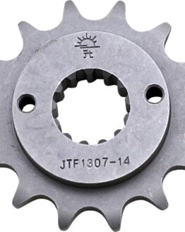 JT Steel Front Sprocket 14T 520 Natural For 00-07 XR650R 98-06 ZX6R
