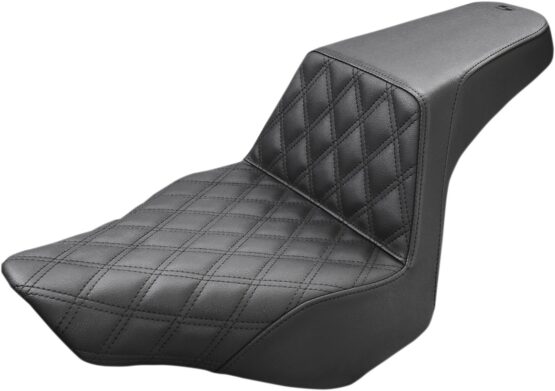 Step-Up Front Lattice Stitch 2-Up Seat - Black