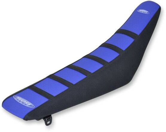 6-Rib Water Resistant Seat Cover Black/Blue - Image 2