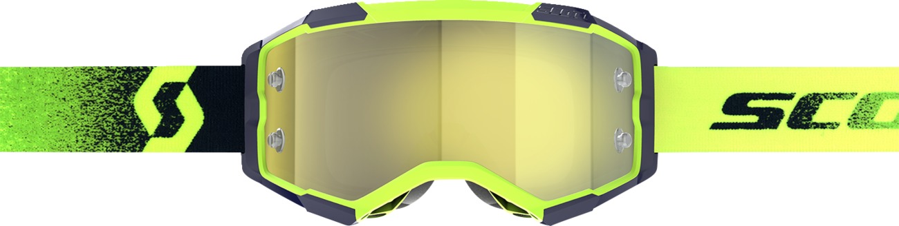 Scott Fury Goggles Neon Green/Neon Yellow Yellow Chrome Lens Adult - Image 3