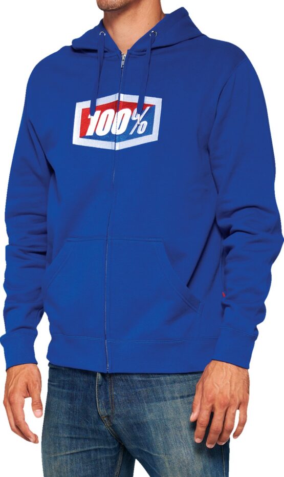 Men's Official Zip Hoody - Royal Blue Large