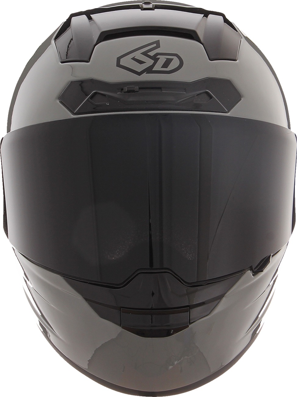 6D ATS-1R Solid Full Face Helmet XL Gloss Gray - Image 3