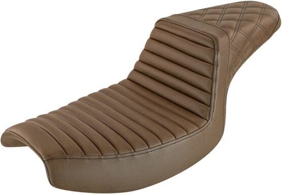 Step-Up Tuck and Roll 2-Up Seat Brown