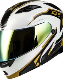 GMAX MD-01 Volta Modular Helmet White/Gold/Black XL
