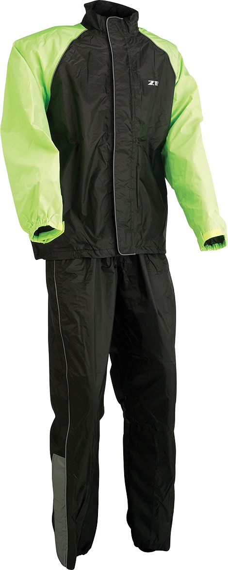 Z1R Men's 3XL Waterproof Rain Jacket Black/Hi-Vis Yellow - Image 4