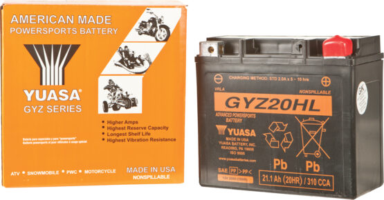 GYZ20HL Factory-Activated AGM Maintenance-Free Battery - Image 2