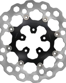GBrakes 11.5in Floating Cubiq Front Brake Rotor Black For Harley Davidson