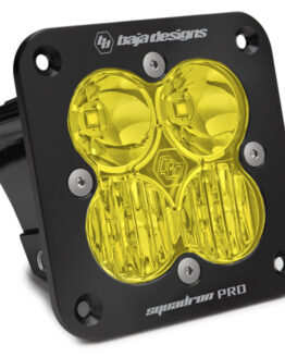 Squadron Pro Flush Mount Black Driving/Combo Pattern LED Light Pod - Amber