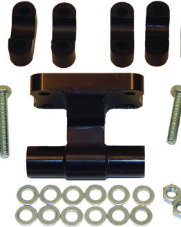 Powermadd 3 Inch Universal Pivoting Handlebar Riser Adapter Black