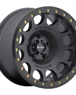 MR105 Beadlock 17x8.5 0mm Offset 5x5.5 108mm CB Matte Black w/BH-H24125 Wheel
