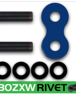 RK Chain 530 ZXW Series Rivet Master Link Blue