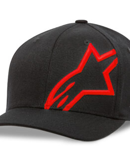Alpinestars Corp Shift 2 Curved Brim Hat Black/Red S/M