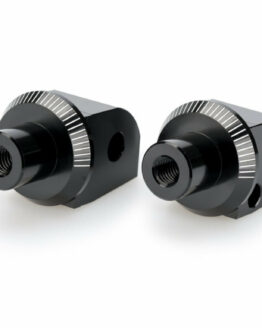 Puig Passenger Footpeg Adapter Black For Suzuki GSX-S1000GT/GSX-R1300 Hayabusa